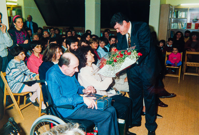 1993 Inauguració de la Biblioteca Miquel Martí i Pol de Sant Gregori