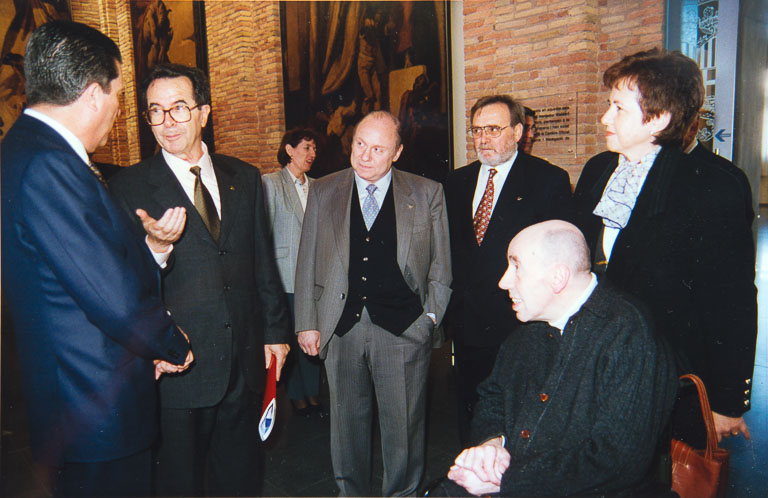 1998 Visita de Federico Mayor Zaragoza a la Universitat de Vic